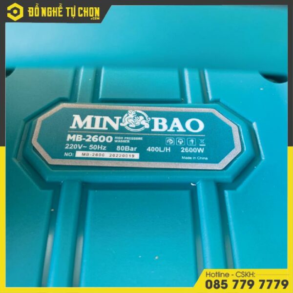Máy rửa xe 2600W Minbao MB-2600